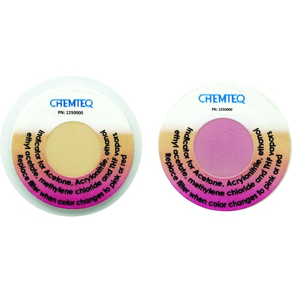 Chemteq Filter Change Indicator Sticker for Selected Organic Vapors, PK5 125-0000 - main